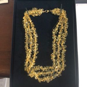 Citrine Triple strand necklace by Stauer